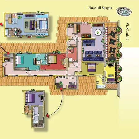The At The Spanish Steps Exclusive Collection - The Nest Penthouse Gæstehus 4*